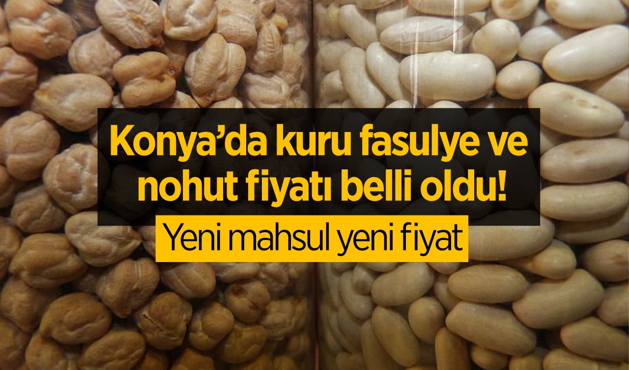 Konya’da kuru fasulye ve nohut fiyatı belli oldu! Yeni mahsul yeni fiyat