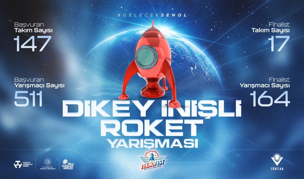  TEKNOFEST 2024 dikey inişli roket yarışması başlıyor