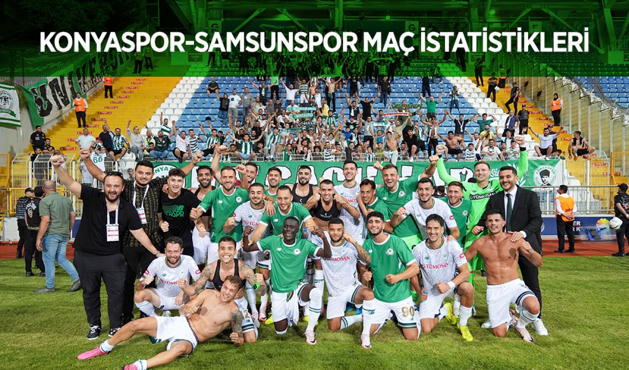  Konyaspor- Samsunspor maç istatistikleri