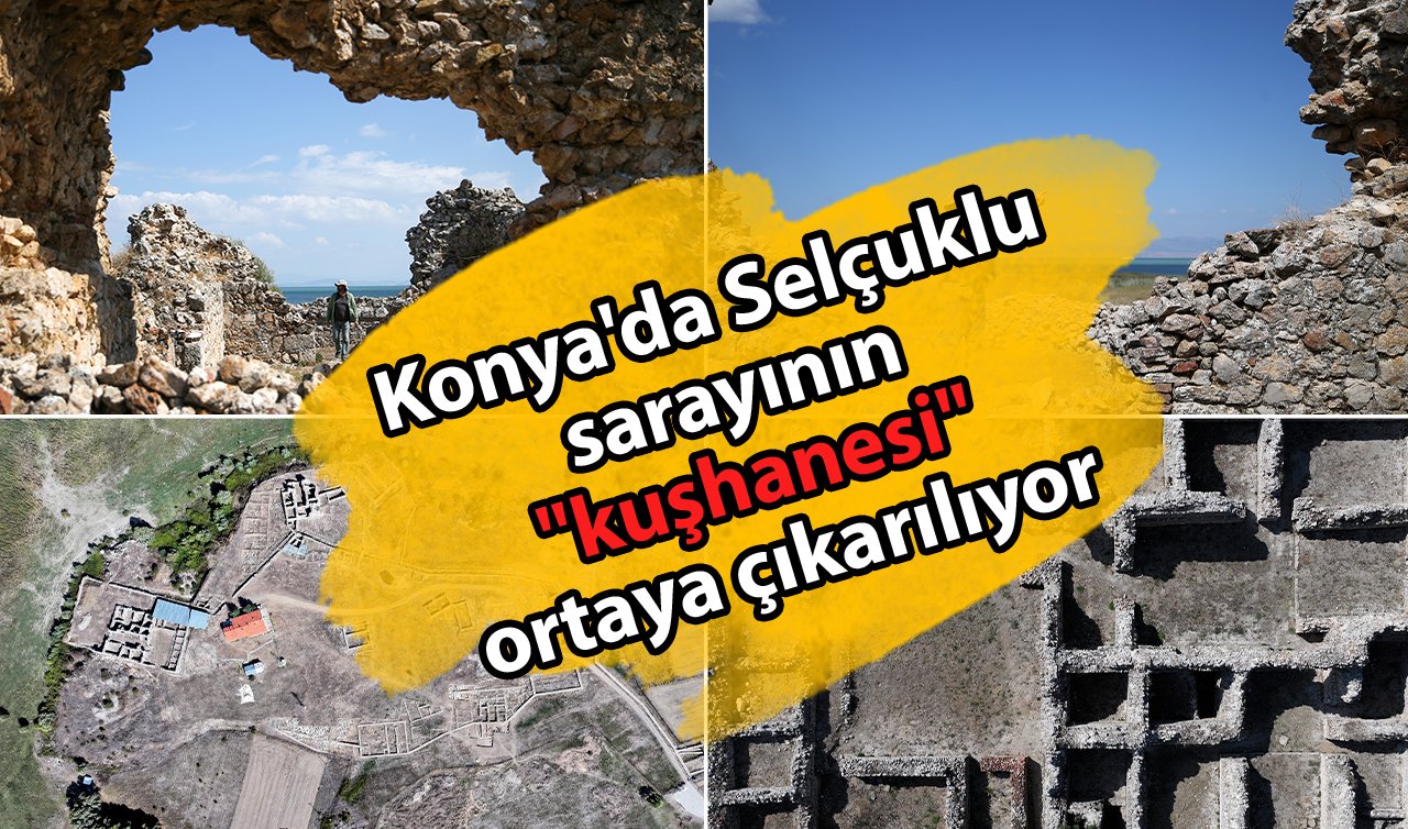  Konya’da Selçuklu sarayının “kuşhanesi’’ ortaya çıkarılıyor