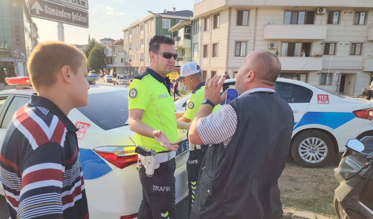  Kasksız yakalanan motosikletli: Bana ceza yazmayın alo desem 10 kask gelir