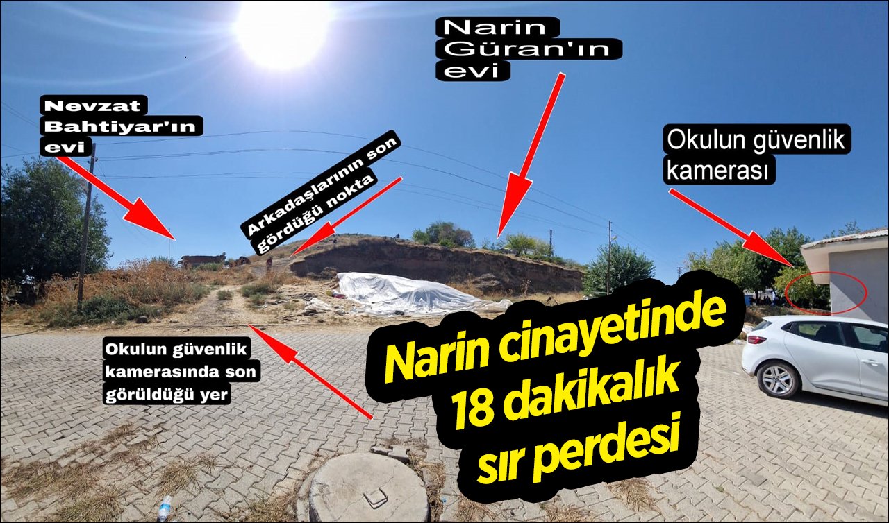 Narin cinayetinde 18 dakikalık sır perdesi