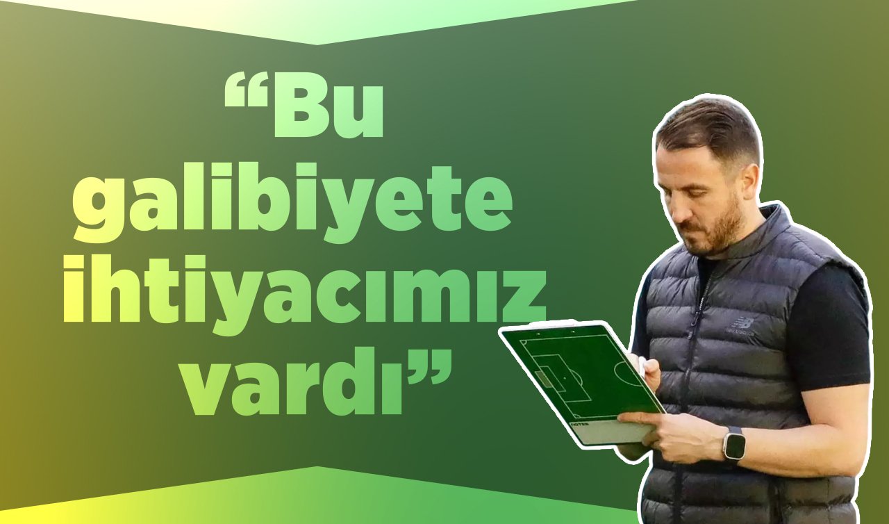  Konyaspor Teknik Direktörü Ali Çamdalı : “Bu galibiyete ihtiyacımız vardı”