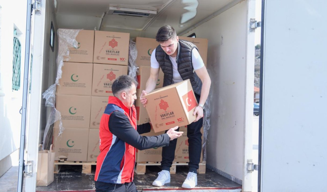  Vakıflar Genel Müdürlüğü yılın ilk 8 ayında 1 milyon gıda kolisi dağıttı