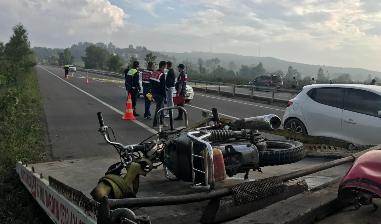  Refüje çarpan motosikletin sürücüsü öldü