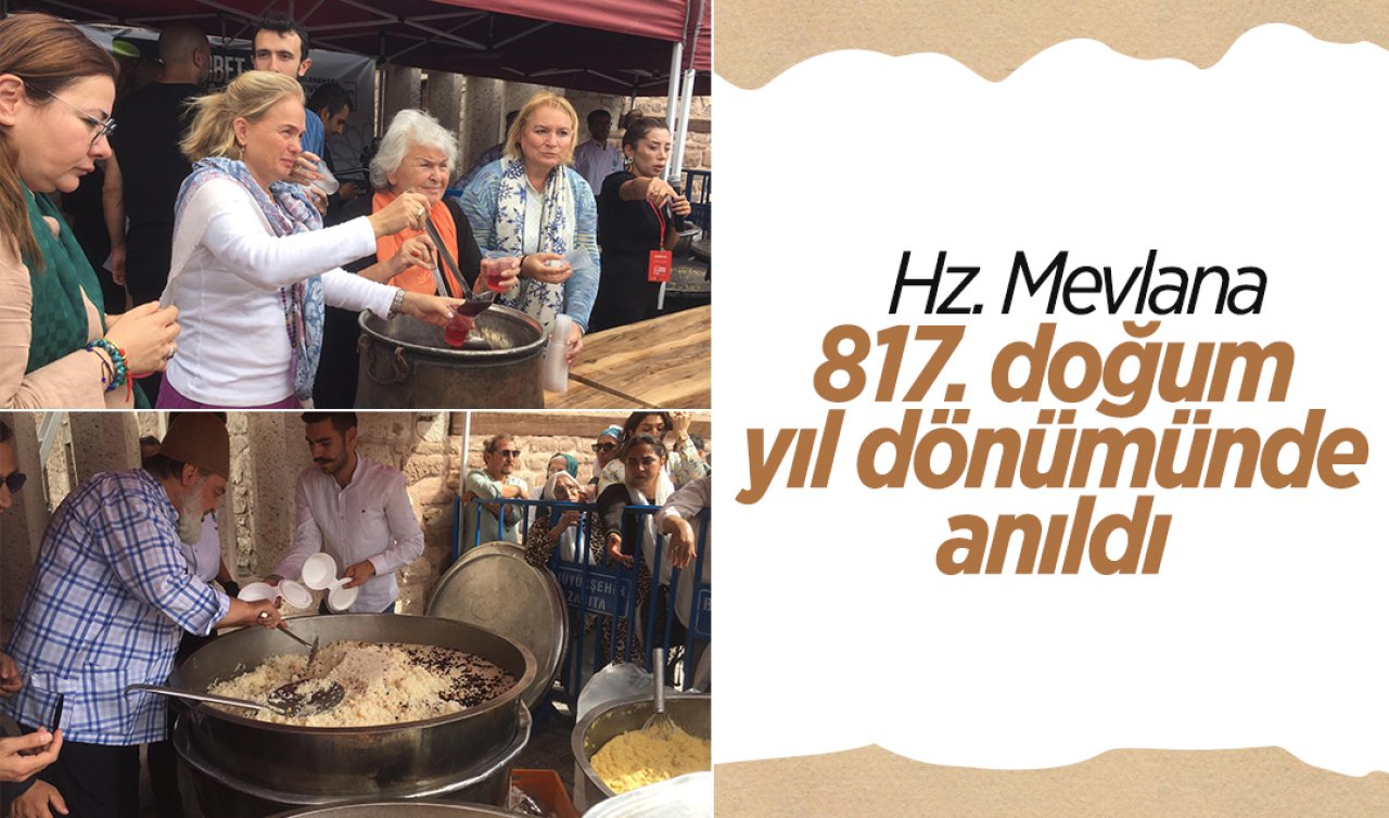 Hz. Mevlana 817.doğum yıl dönümünde anıldı