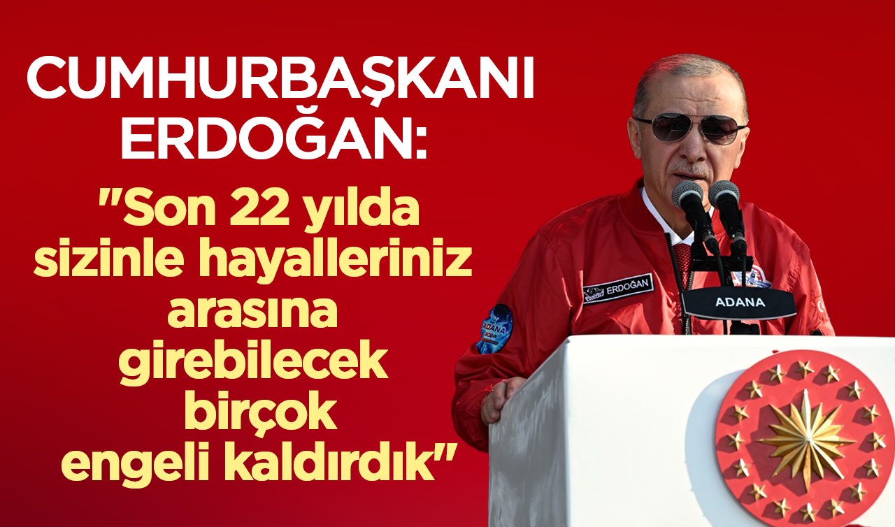  Cumhurbaşkanı Erdoğan TEKNOFEST’te yapılan projelerden bahsetti