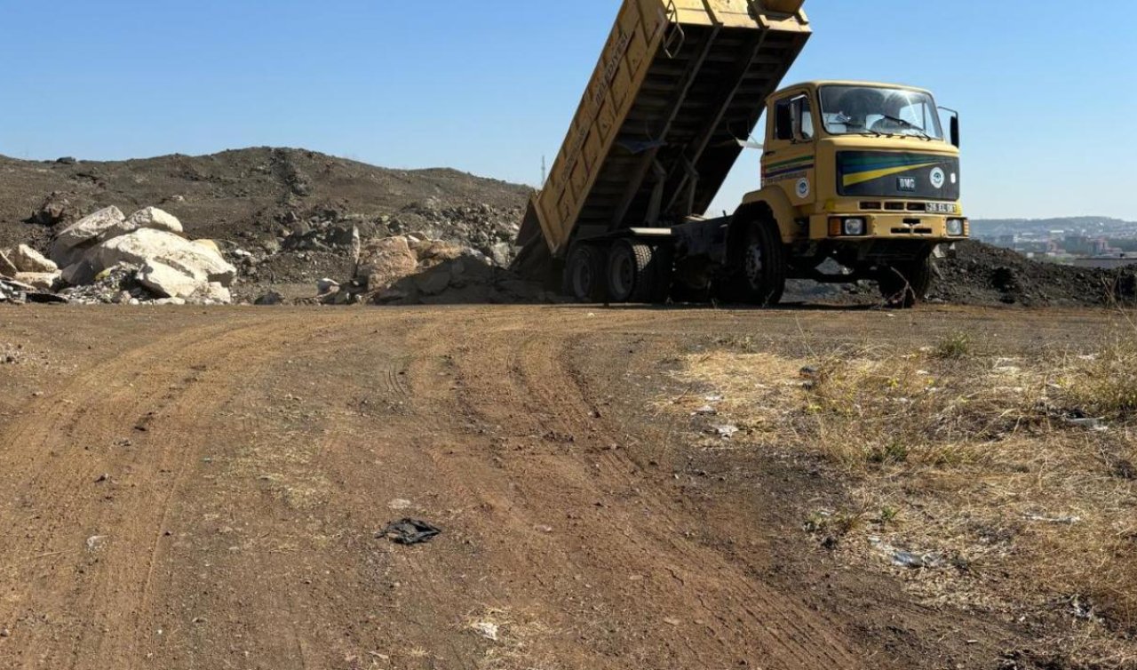  Asfalt atıklarını araziye döken belediyeye ceza kesildi