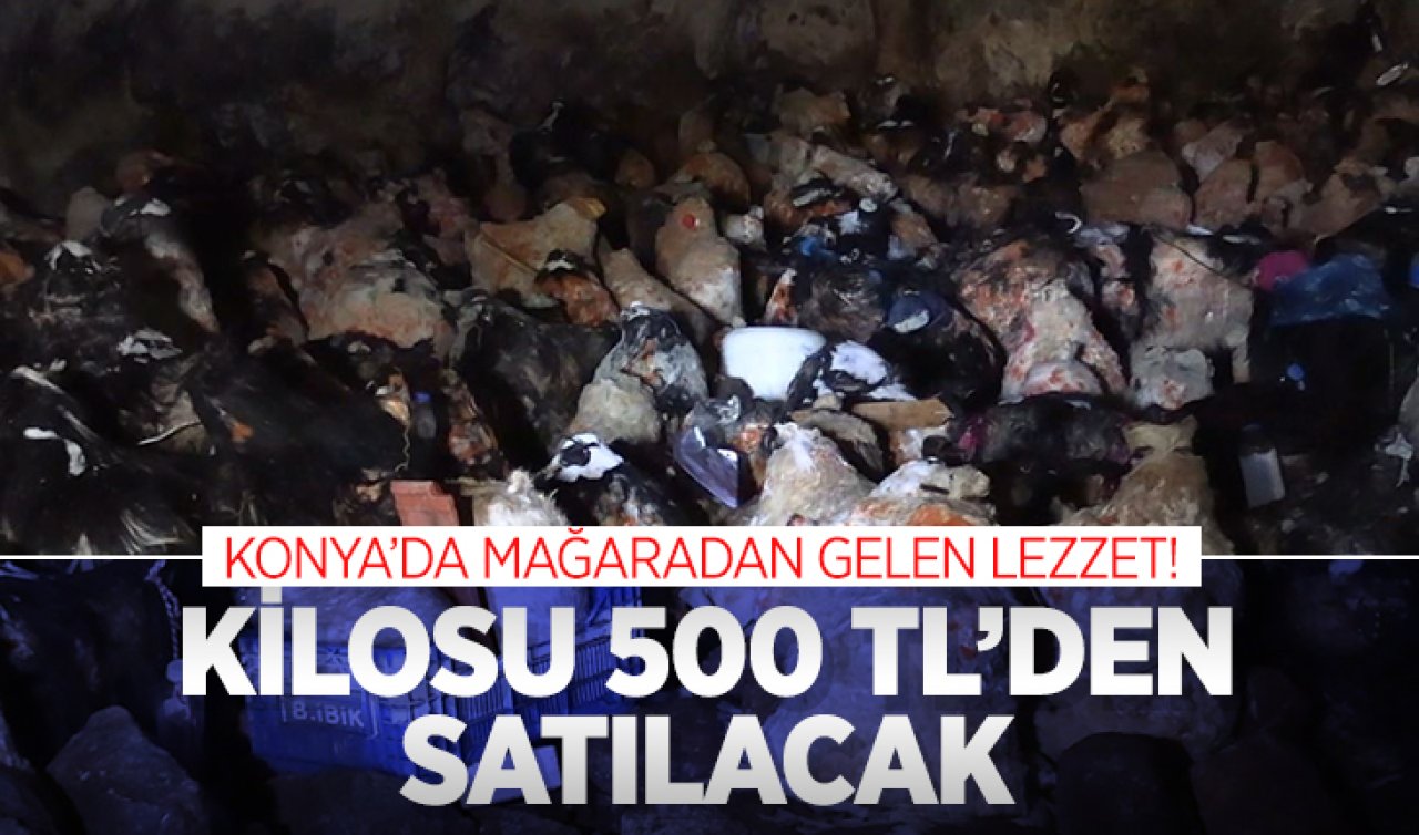  Konya’da mağaradan gelen lezzet! Kilosu 500 TL’den satılacak