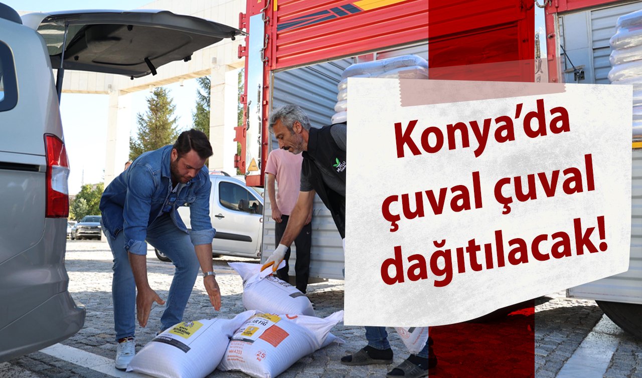 Konya’da çuval çuval dağıtılacak! Başkan Altay duyurdu: TAM 18 farklı türde!