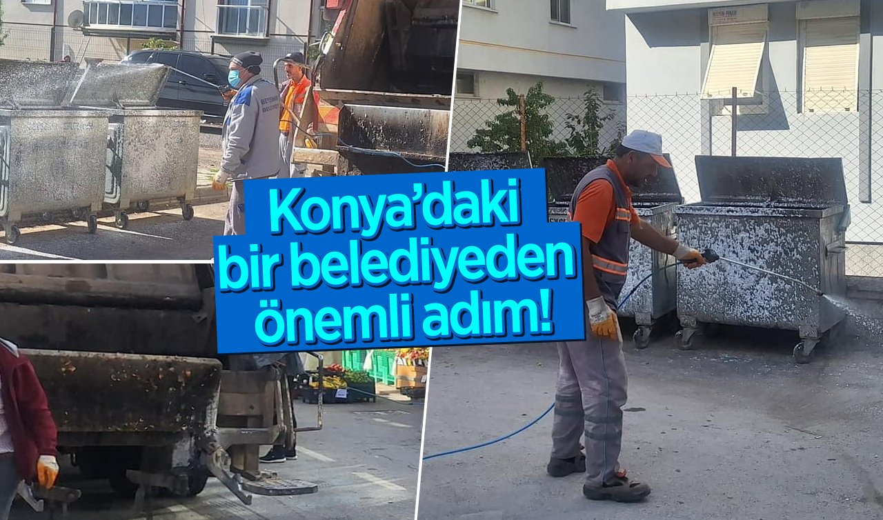 Konya’daki bir belediyeden önemli adım! Düzenli olarak dezenfekte ediliyor