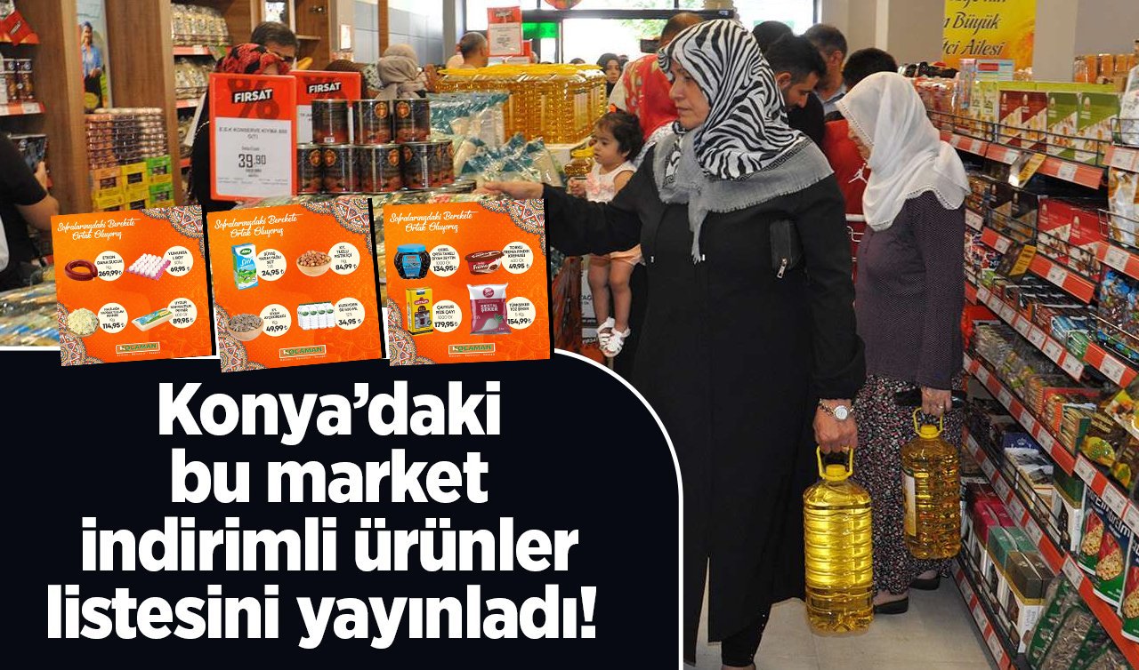 Konya’da KOCAMAN indirim! Kış gelmeden DEPOLAYIN! 30’lu yumurta 69.99 TL, 5 kg Toz Şeker 154.99 TL..