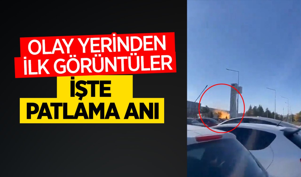  TUSAŞ’taki olay yerinden ilk görüntüler!İşte patlama anı  