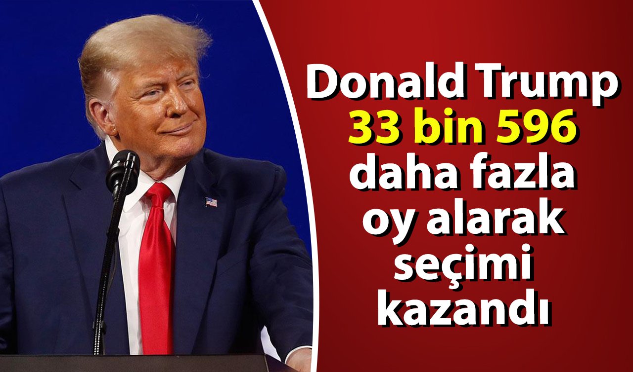 ABD’nin North Carolina eyaletinde Donald Trump 33.596 oy farkıyla seçimi kazandı