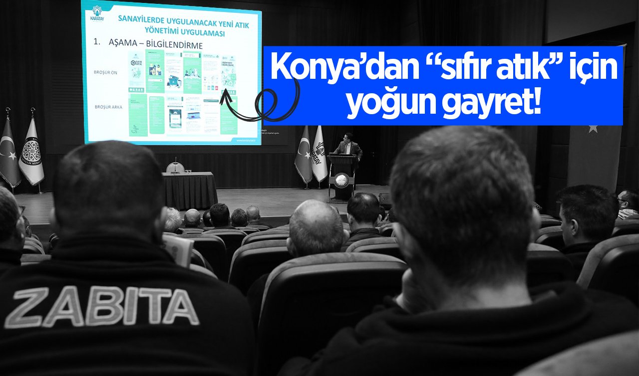 Konya’dan “sıfır atık’’ için yoğun gayret! 