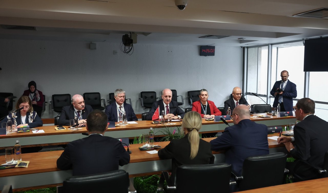 TBMM Başkanı Kurtulmuş Fontana ile bir araya geldi