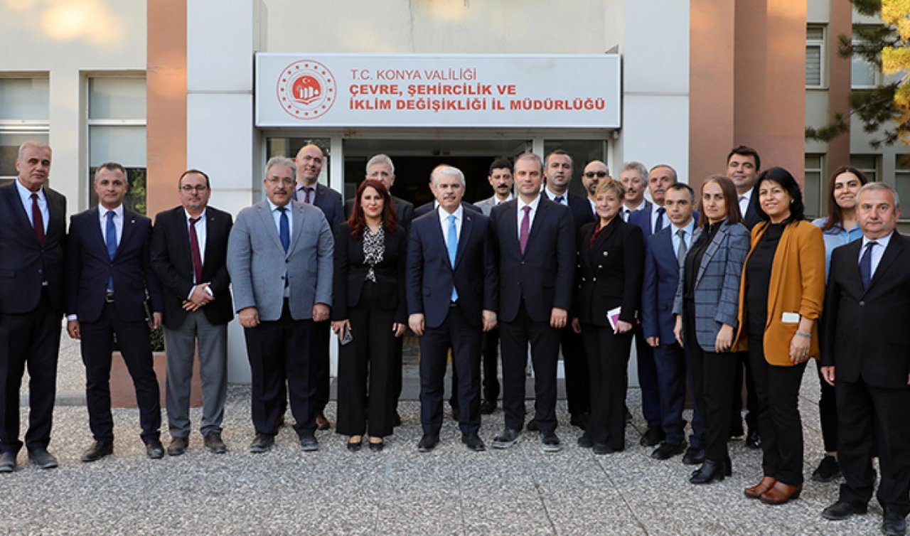 Konya Valisi Akın, Çevre, Şehircilik ve İklim Değişikliği İl Müdürlüğünü ziyaret etti