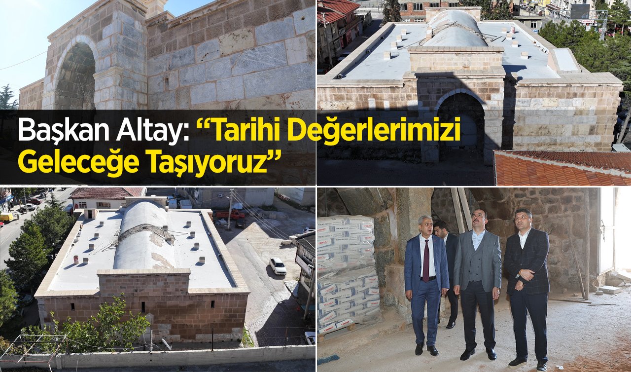 Başkan Altay: “Tarihi Değerlerimizi Geleceğe Taşıyoruz” Kadınhanı’ndaki Selçuklu mirası kervansarayı ihya ediliyor