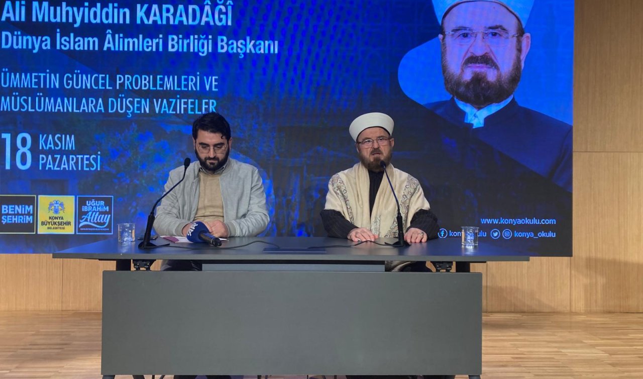  Dünya İslam Alimleri Birliği Başkanı Ali Muhyiddin Karadaği Konya’da