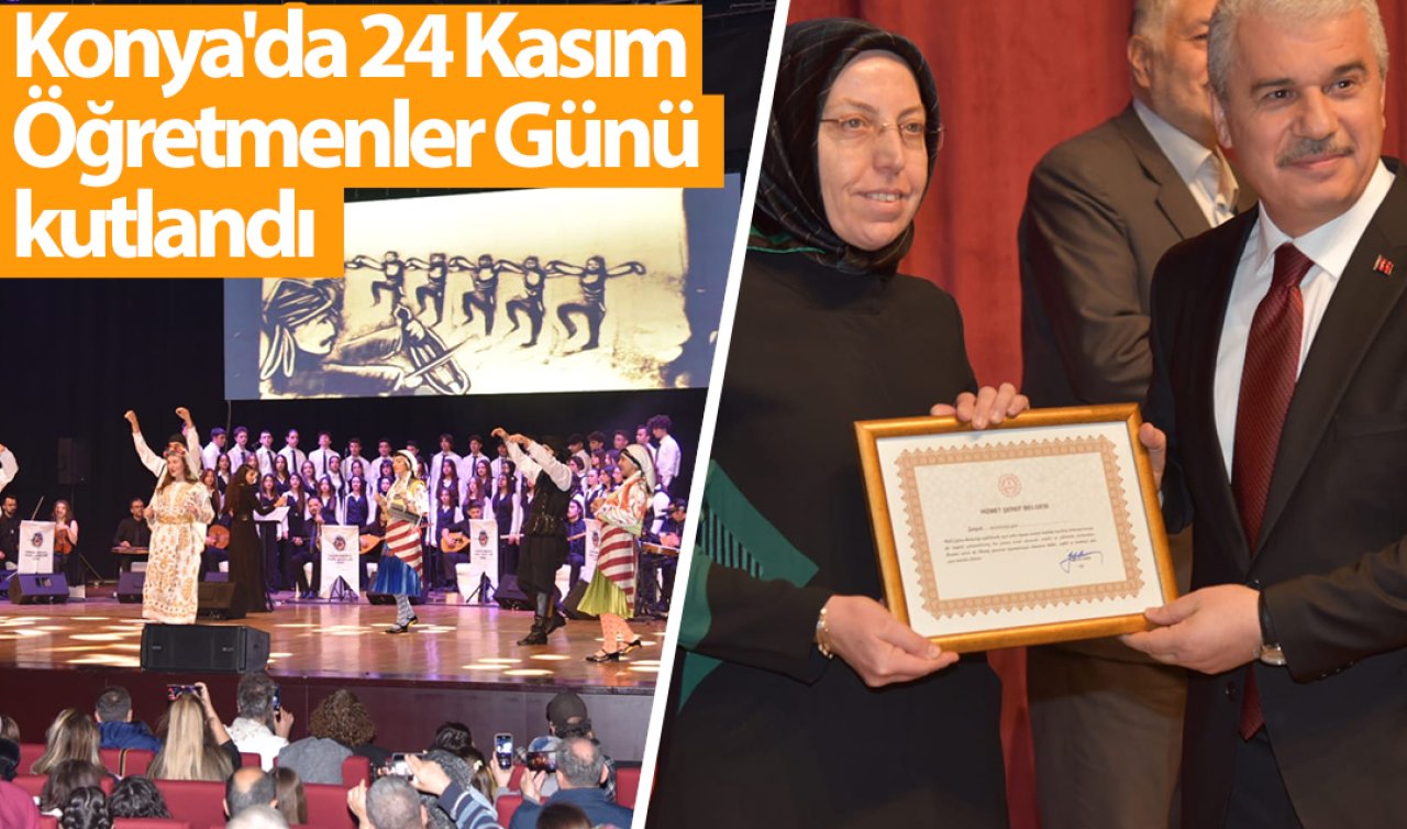 Konya’da 24 Kasım Öğretmenler Günü kutlandı