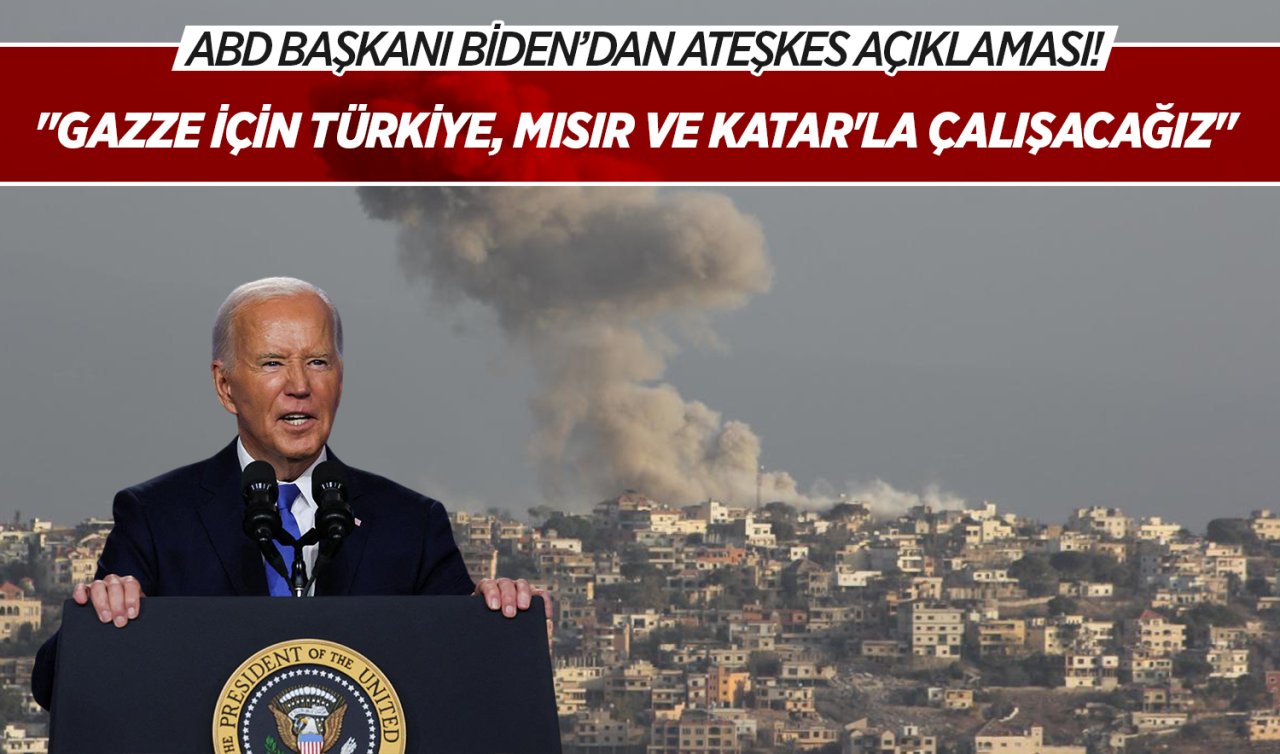  Biden: İsrail ve Lübnan ateşkes anlaşmasını kabul etti