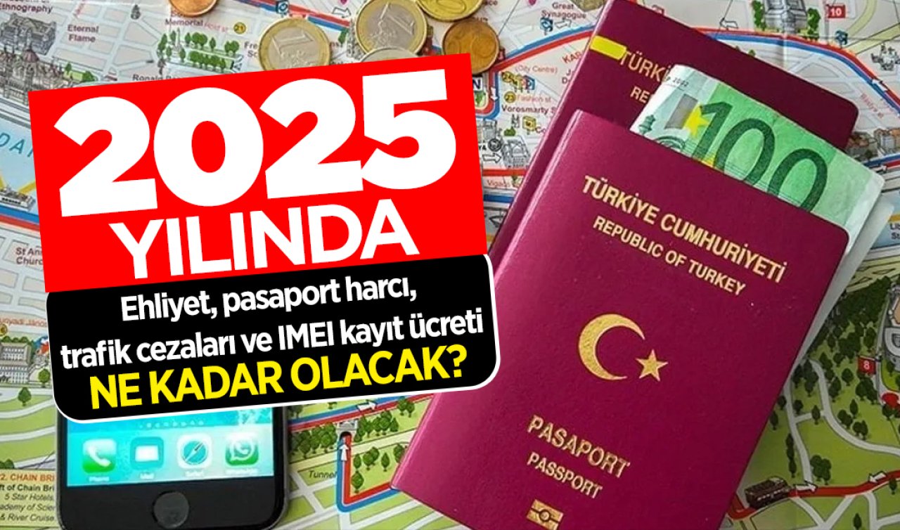 Hazine ve Maliye Bakanlığı yayınladı: Yeniden değerleme oranı yüzde 43,93! 2025 yılında ehliyet, pasaport harcı, trafik cezaları ve IMEI kayıt ücreti ne kadar olacak?