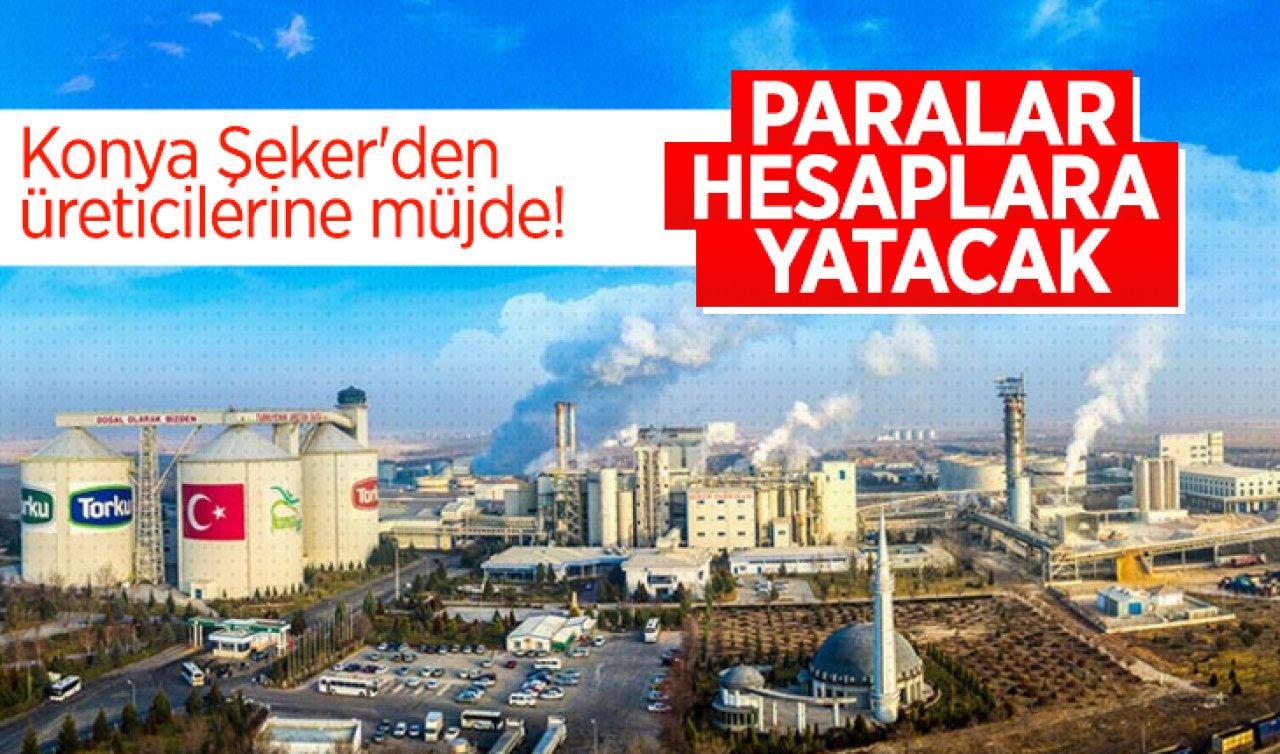 Konya Şeker’den üreticilerine müjde! Paralar hesaplara yatacak 