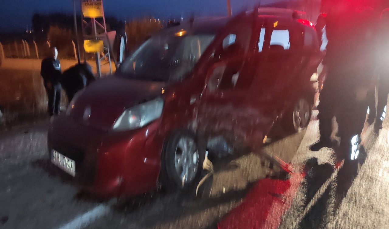 Polis otomobili ile hafif ticari araç çarpıştı: 1 ölü 2 yaralı