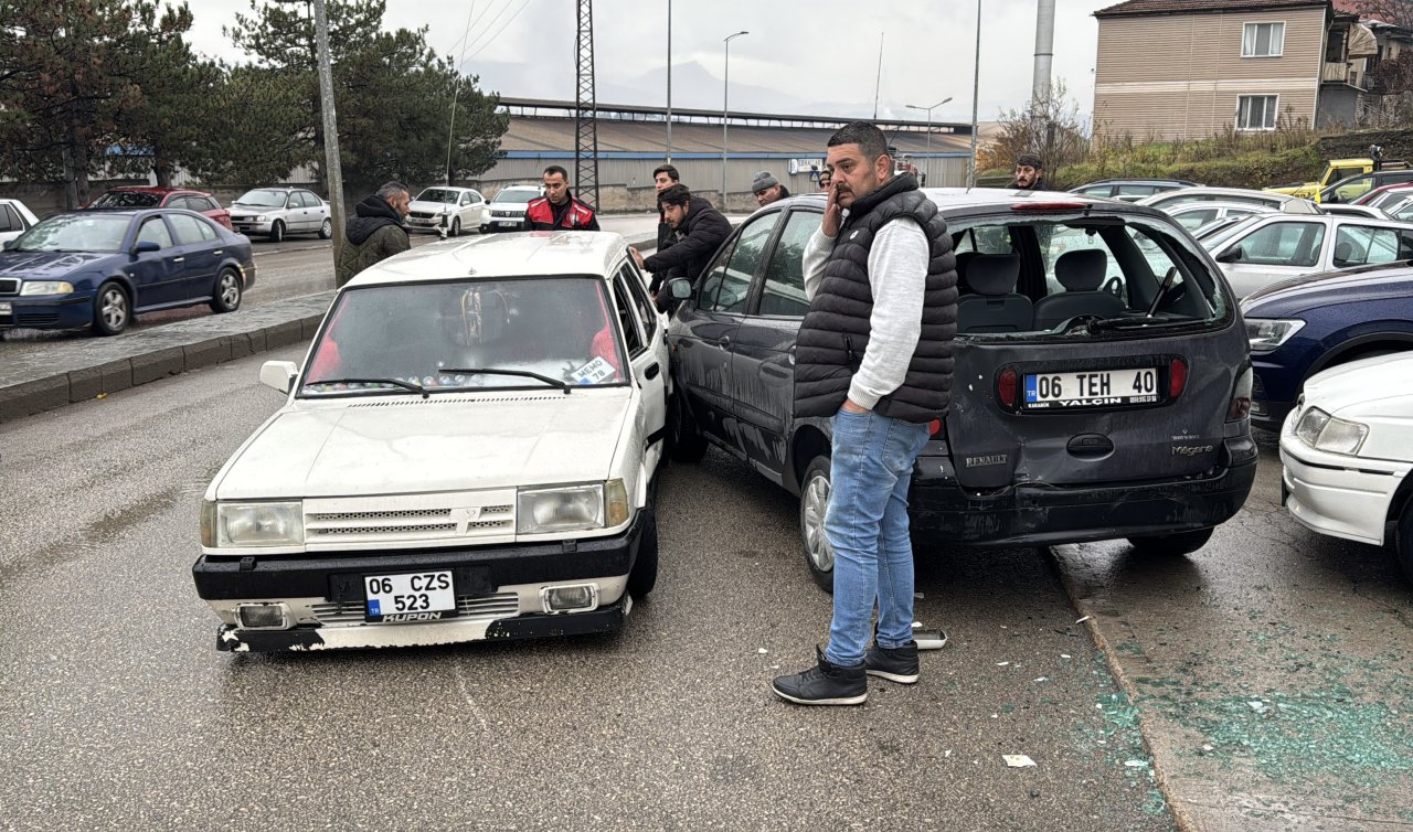 Polisin “dur’’ ihtarına uymayan sürücü kaçarken kaza yaptı