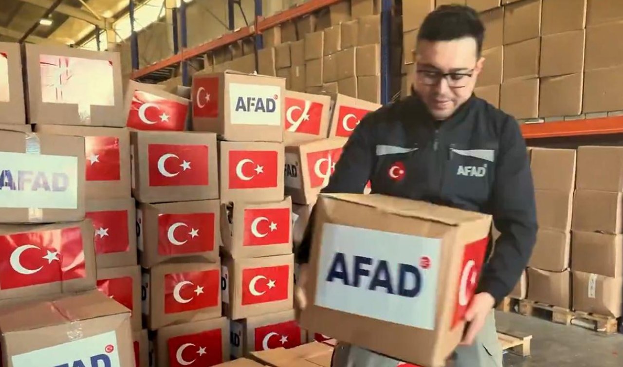 AFAD Münbiç’te 1365 aileye gıda kolisi ulaştırdı