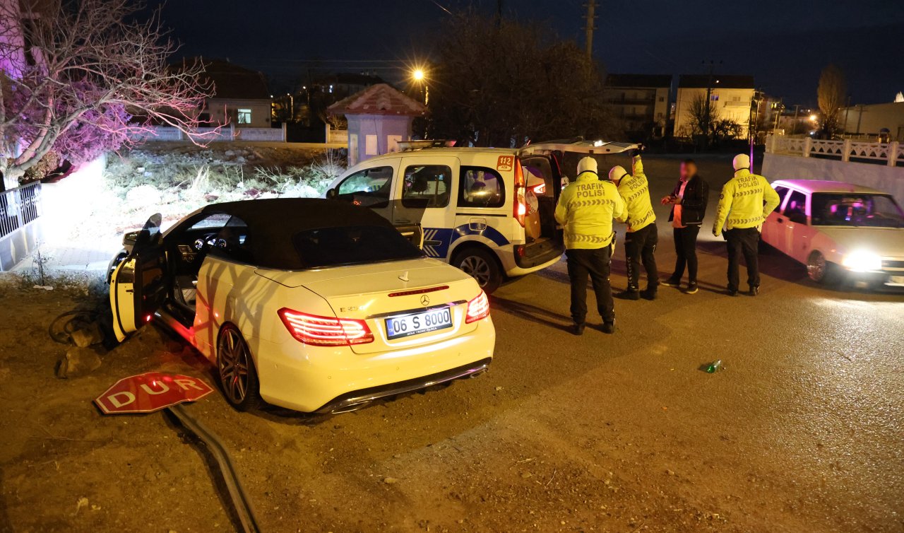 Alkollü şekilde polisten kaçtı kaza yapıp yakalanınca polisi valiye şikayet etmekle tehdit etti