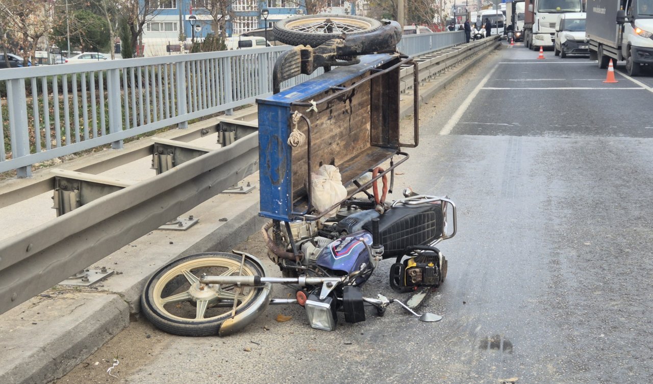 Tırla çarpışan motosikletin sürücüsü öldü