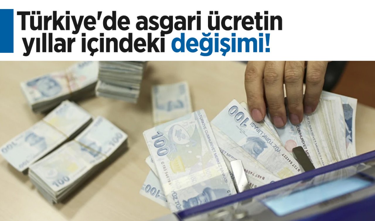 Türkiye’de asgari ücretin yıllar içindeki değişimi