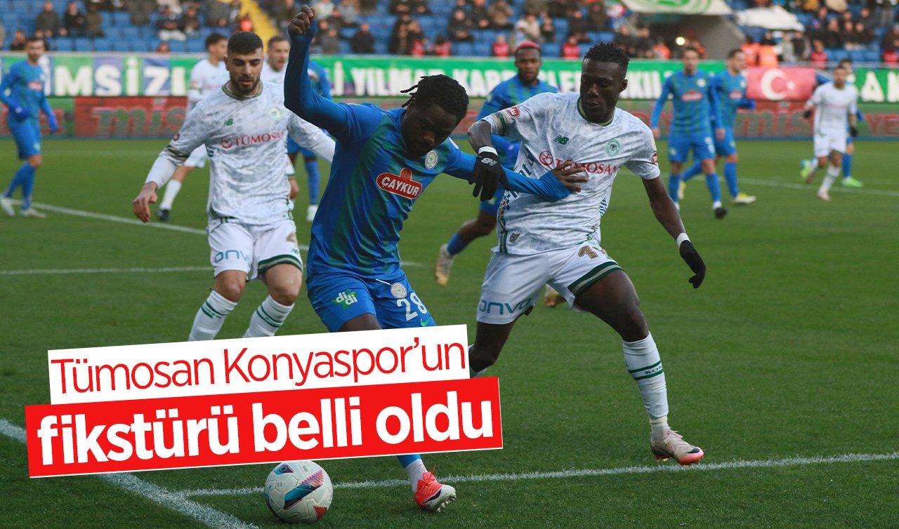 Tümosan Konyaspor’un fikstürü belli oldu