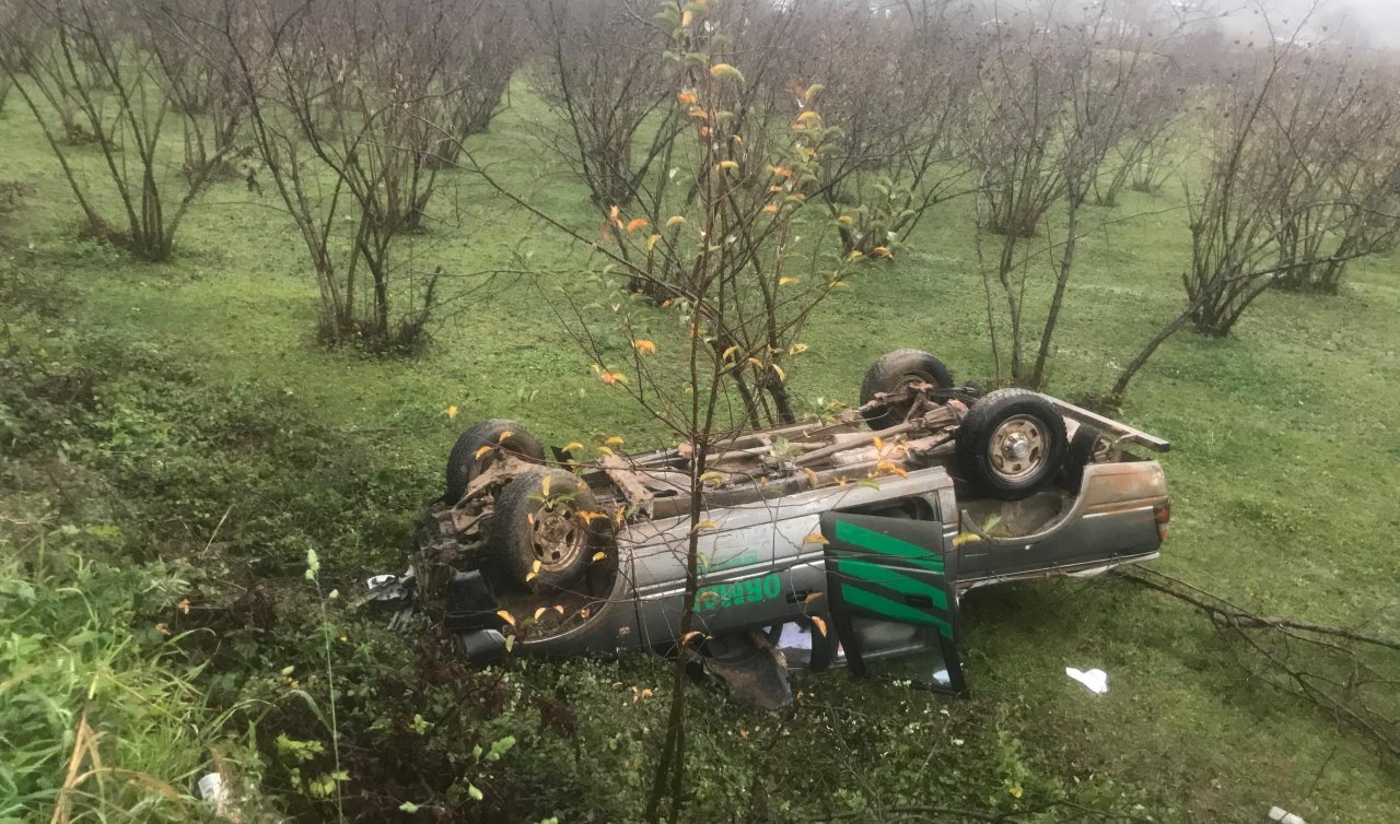 Kontrolden çıkan kamyonet tarlaya devrildi: 5 yaralı