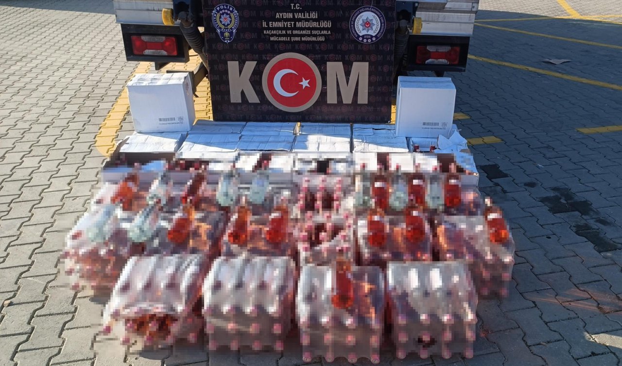 Sahte içki sevkiyatına KOM darbesi: 444 litre sahte alkollü içki ele geçirildi