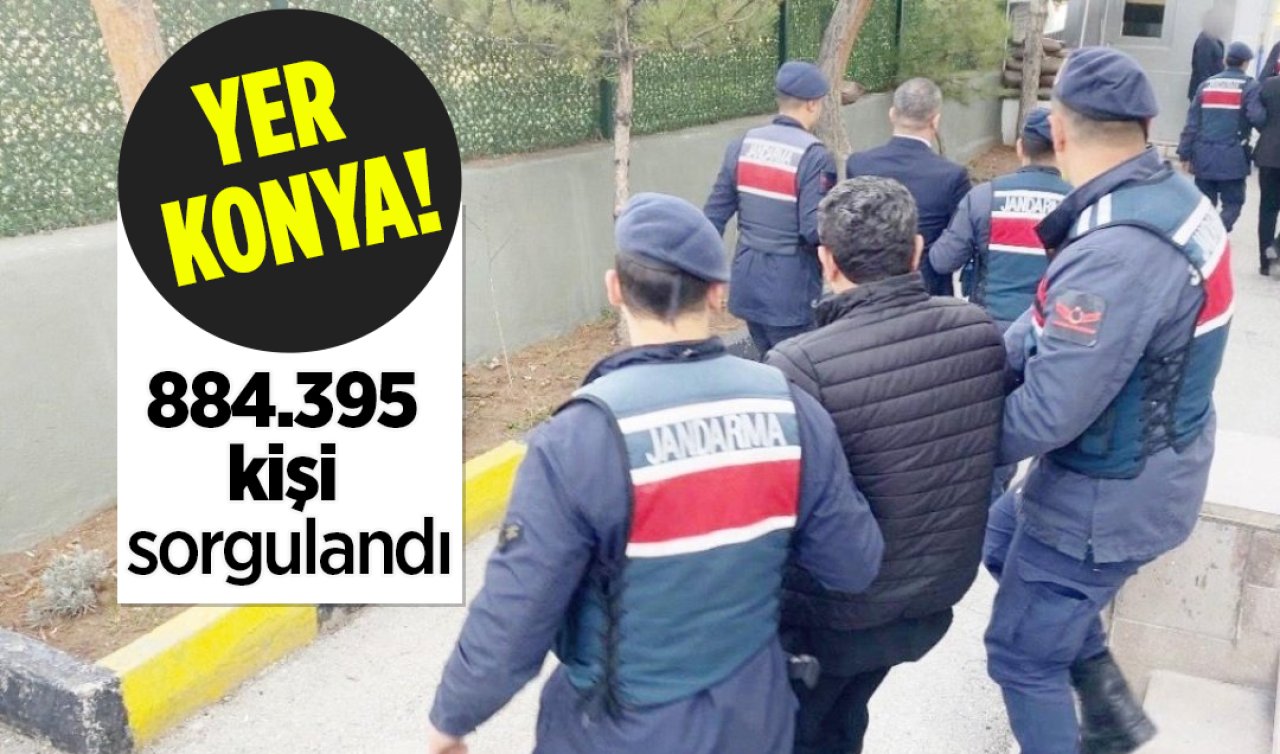 Konya jandarma ekiplerinden aralık ayı raporu: 377 şahıs ve 182 araç yakalandı