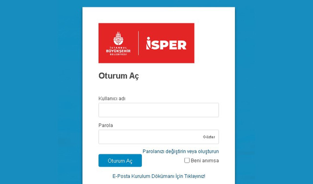 Isper Mail Giriş