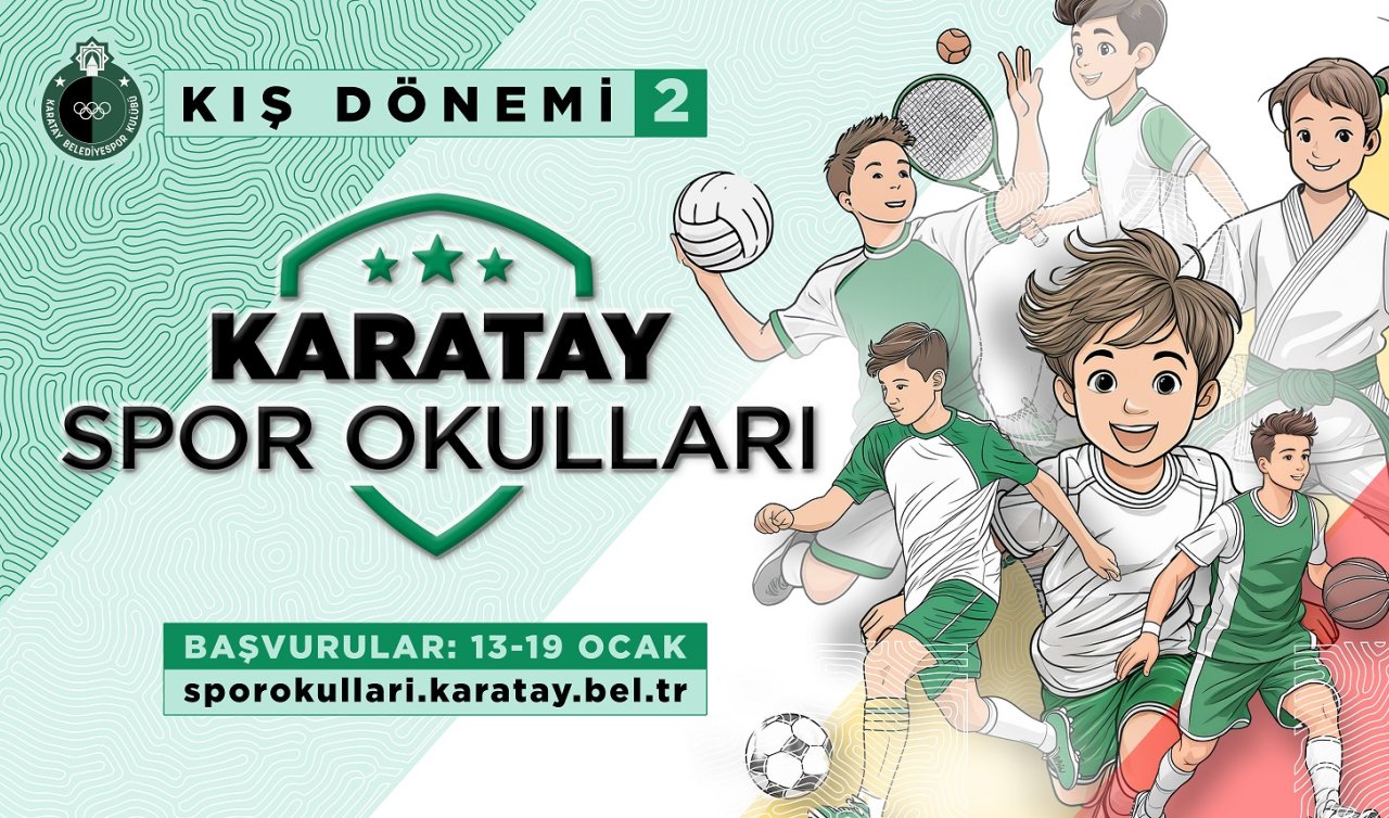 Karatay kış spor okulları 2. Dönem kayıtları başlıyor