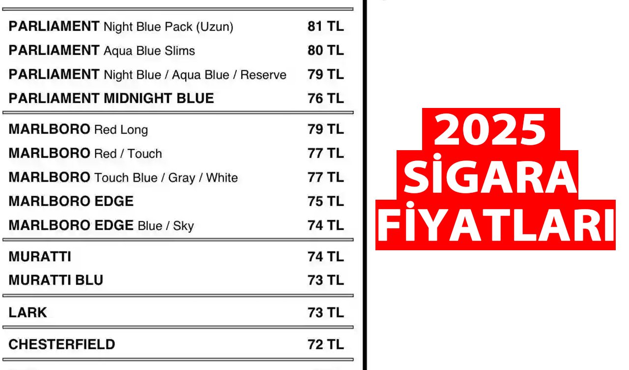 SİGARA FİYATLARI 2025 BELLİ OLDU! Ocak 2025 sigara fiyatları... En pahalı ve en ucuz sigara ne kadar, kaç TL oldu?