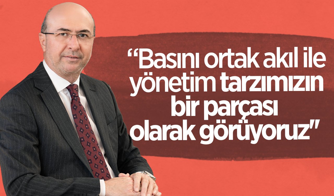 Başkan Pekyatırmacı: “Basını ortak akıl ile yönetim tarzımızın bir parçası olarak görüyoruz’’