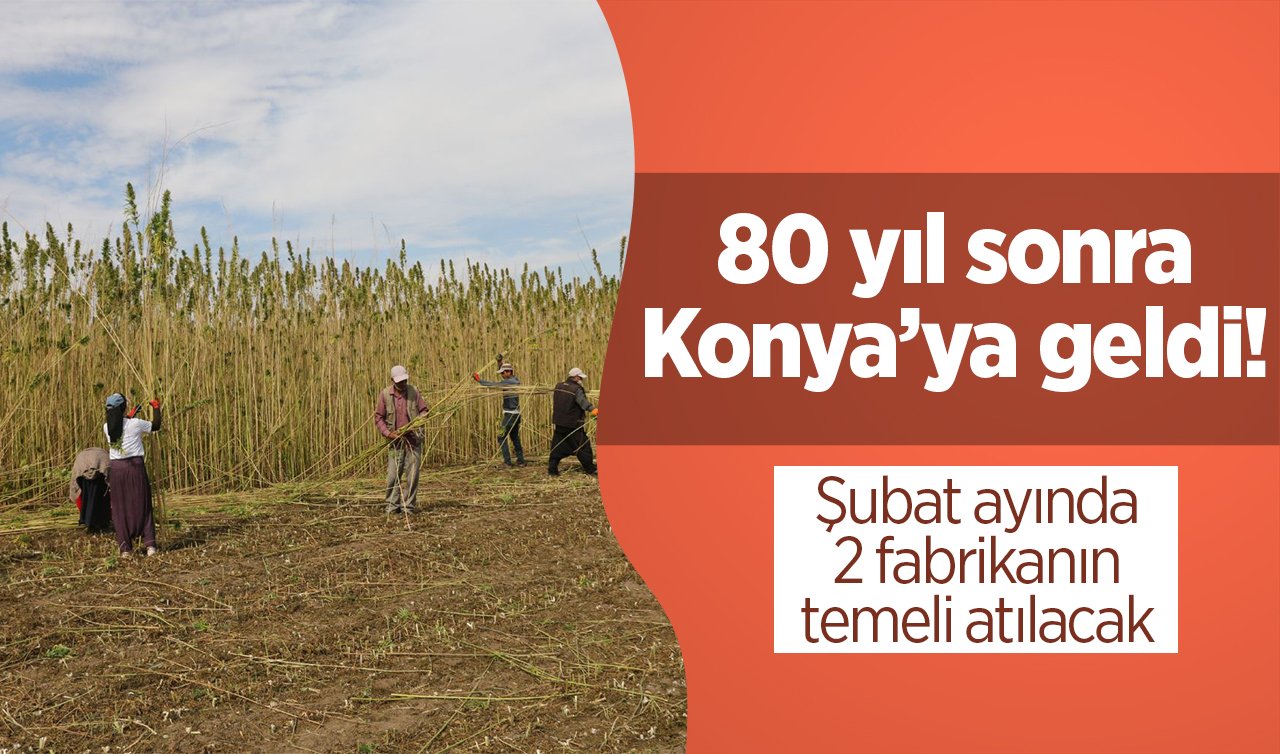 80 yıl sonra Konya’ya geldi! Şubat ayında 2 fabrikanın temeli atılacak 