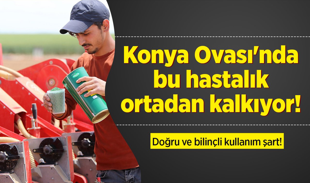 Konya Ovası’nda bu hastalık ortadan kalkıyor! İşte uzmanından püf noktalar: Doğru ve bilinçli kullanım şart! 