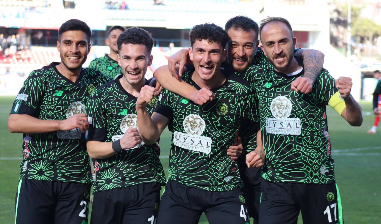  1922 Konyaspor play-off hattıyla arasındaki puan farkını 5’e düşürdü! 