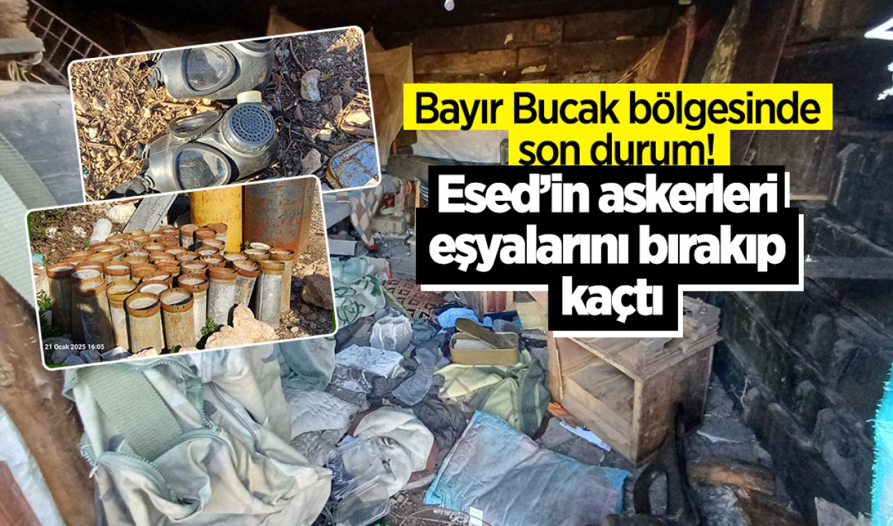 Bayır Bucak bölgesinde son durum! Esed’in askerleri eşyalarını bırakıp kaçtı