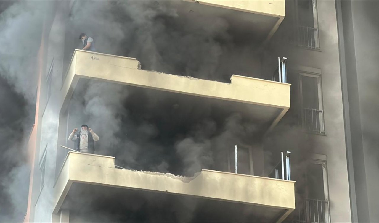  Antalya’da 12 katlı binada yangın