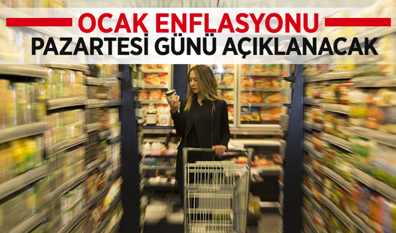 Ocak enflasyonu pazartesi günü açıklanacak