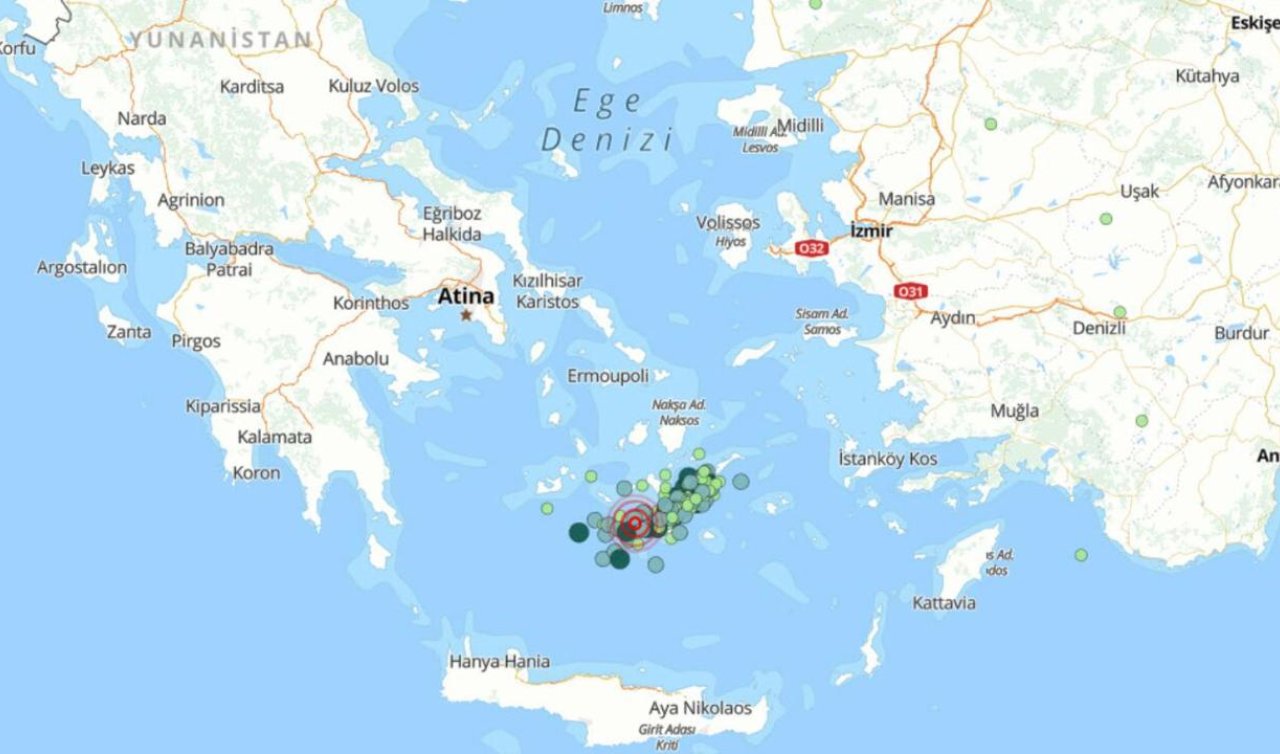 Ege’de 28 Ocak’tan bugüne kadar 570 deprem meydana geldi