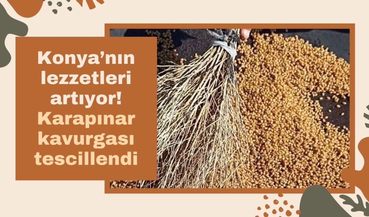 Konya’nın lezzetleri artıyor: Karapınar kavurgası tescillendi