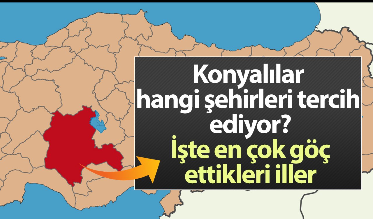 Konyalılar Hangi Şehirleri Tercih Ediyor? İşte En Çok Göç Ettikleri İller